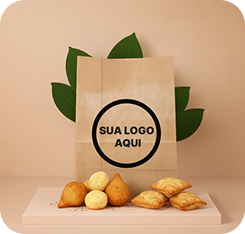 Sacos kraft personalizados para delivery