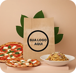 Sacos kraft personalizados para delivery