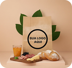 Sacos kraft personalizados para delivery